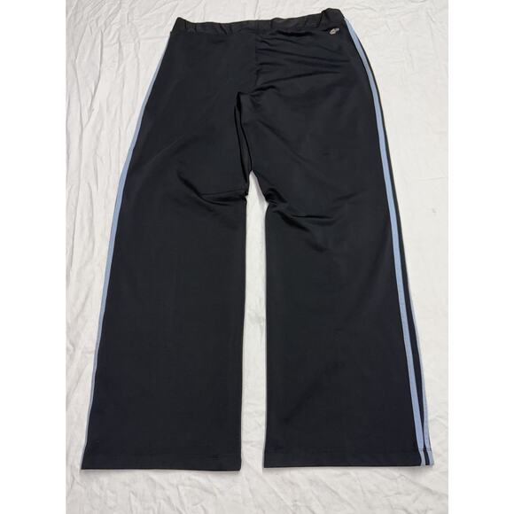 Y2K Adidas Climalite Track Pants 3 Stripes Women Size XL Navy Blue No Pockets - Picture 1 of 10